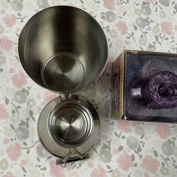 Gift Set: Cocktail Shaker w/ Votive Holder & 12 Yankee Candle SHIRAZ Candles - Picture 12 of 13